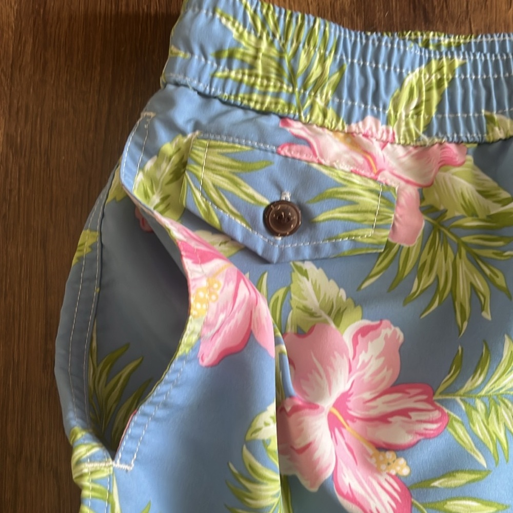 Polo Ralph Lauren Swim Trunks Hawaiian Print XL - Picture 2 of 8